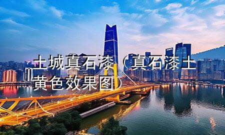 土城真石漆（真石漆土黃色效果圖）