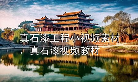 真石漆工程小視頻素材，真石漆視頻教材