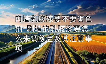內(nèi)墻乳膠漆要不要調(diào)色劑-刷墻的乳膠漆要怎么來調(diào)顏色及其注意事項