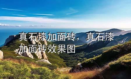 真石漆加面磚，真石漆加面磚效果圖
