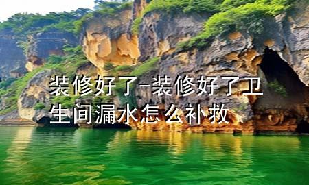 裝修好了-裝修好了衛(wèi)生間漏水怎么補(bǔ)救