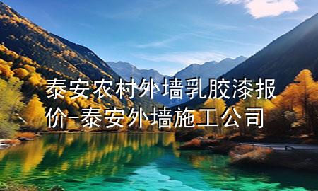 泰安農(nóng)村外墻乳膠漆報(bào)價(jià)-泰安外墻施工公司