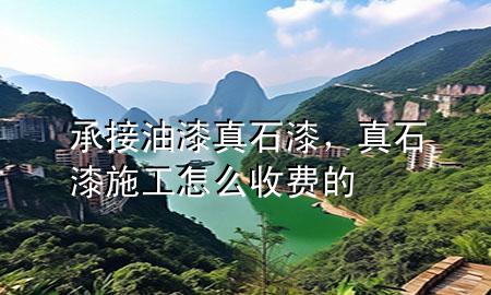 承接油漆真石漆，真石漆施工怎么收費的