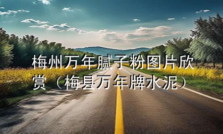 梅州萬(wàn)年膩?zhàn)臃蹐D片欣賞（梅縣萬(wàn)年牌水泥）