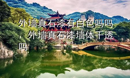 外墻真石漆有白色嗎嗎，外墻真石漆墻體干透嗎