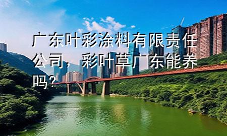 廣東葉彩涂料有限責(zé)任公司，彩葉草廣東能養(yǎng)嗎?