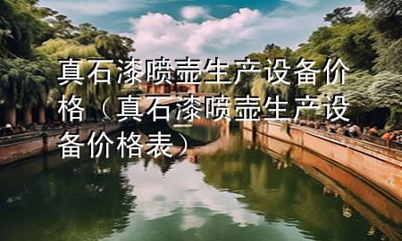 真石漆噴壺生產(chǎn)設備價格（真石漆噴壺生產(chǎn)設備價格表）