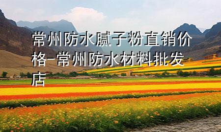 常州防水膩子粉直銷價格-常州防水材料批發(fā)店