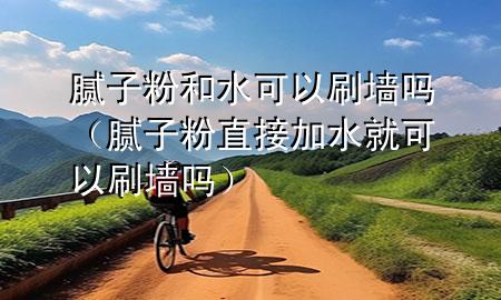 膩子粉和水可以刷墻嗎（膩子粉直接加水就可以刷墻嗎）