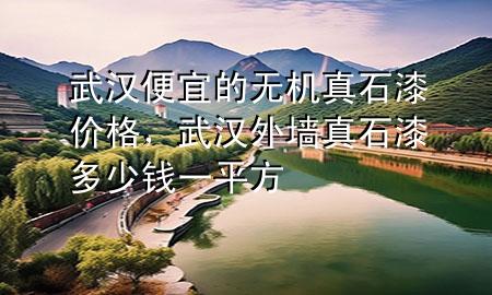 武漢便宜的無機真石漆價格，武漢外墻真石漆多少錢一平方