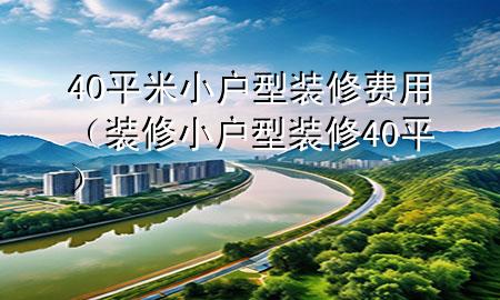 40平米小戶型裝修費(fèi)用（裝修小戶型裝修40平）