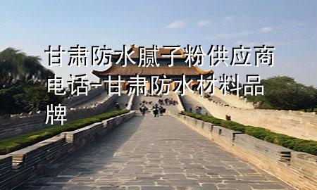 甘肅防水膩?zhàn)臃酃?yīng)商電話-甘肅防水材料品牌