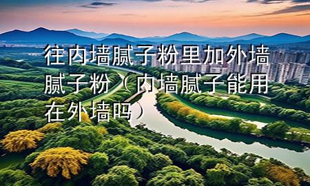 往內墻膩子粉里加外墻膩子粉（內墻膩子能用在外墻嗎）