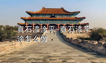 真石漆涂平-真石漆平涂怎么做