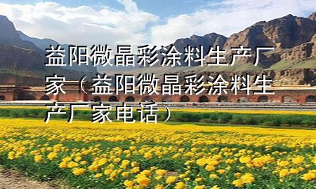 益陽(yáng)微晶彩涂料生產(chǎn)廠家（益陽(yáng)微晶彩涂料生產(chǎn)廠家電話(huà)）