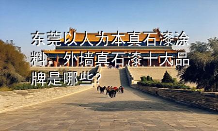 東莞以人為本真石漆涂料，外墻真石漆十大品牌是哪些?