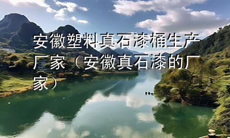 安徽塑料真石漆桶生產(chǎn)廠家（安徽真石漆的廠家）