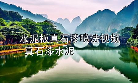 水泥板真石漆噴法視頻-真石漆 水泥