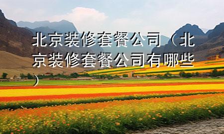 北京裝修套餐公司（北京裝修套餐公司有哪些）