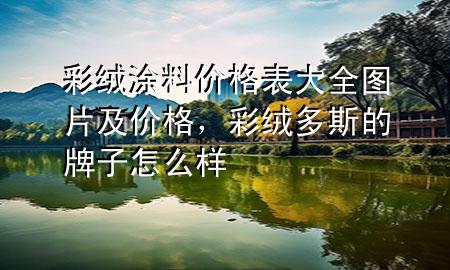 彩絨涂料價(jià)格表大全圖片及價(jià)格，彩絨多斯的牌子怎么樣