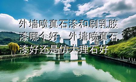 外墻噴真石漆和刷乳膠漆哪個(gè)好，外墻噴真石漆好還是仿大理石好