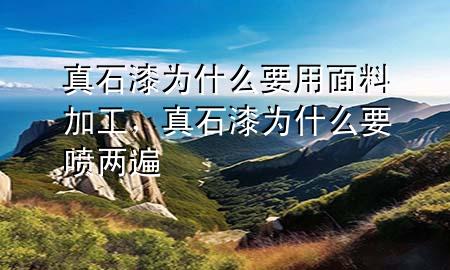 真石漆為什么要用面料加工，真石漆為什么要噴兩遍