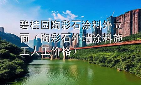 碧桂園陶彩石涂料外立面（陶彩石外墻涂料施工人工價格）