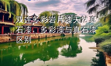 雙連多彩巖片漆天然真石漆，多彩漆與真石漆區(qū)別