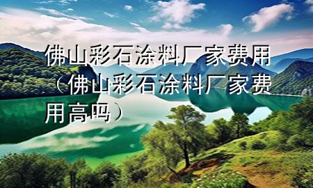 佛山彩石涂料廠家費用（佛山彩石涂料廠家費用高嗎）