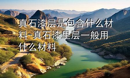 真石漆層是包含什么材料-真石漆里層一般用什么材料