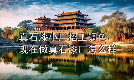 真石漆小廠招工調(diào)色，現(xiàn)在做真石漆廠怎么樣