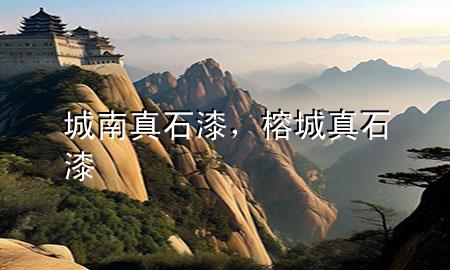 城南真石漆，榕城真石漆