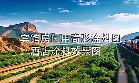 賓館房間用奇彩涂料圖，酒店涂料效果圖