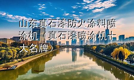 山東真石漆防火涂料噴涂機（真石漆噴涂機十大名牌）