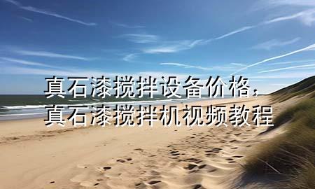 真石漆攪拌設(shè)備價格，真石漆攪拌機(jī)視頻教程