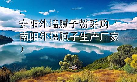 安陽外墻膩子粉采購（南陽外墻膩子生產(chǎn)廠家）