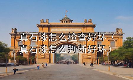 真石漆怎么檢查好壞（真石漆怎么判斷好壞）