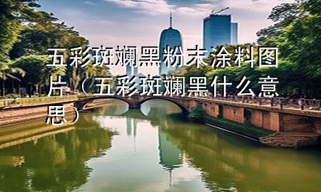 五彩斑斕黑粉末涂料圖片（五彩斑斕黑什么意思）