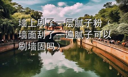 墻上刷了一層膩?zhàn)臃郏▔γ婀瘟艘槐槟佔(zhàn)涌梢运虇幔?>
             </div>
             <!--文章無圖的情況下插入一張圖片end-->
              
      <p>大家好，今天小編關(guān)注到一個(gè)比較有意思的話題，就是關(guān)于墻上刷了一層膩?zhàn)臃鄣膯栴}，于是小編就整理了3個(gè)相關(guān)介紹墻上刷了一層膩?zhàn)臃鄣慕獯?，讓我們一起看看吧?/p><ol type=