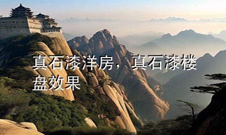 真石漆洋房，真石漆樓盤效果