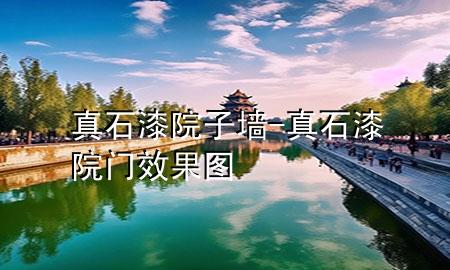 真石漆院子墻-真石漆院門效果圖