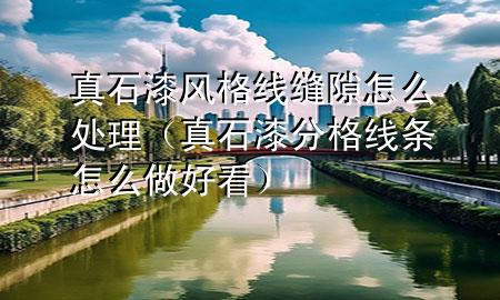 真石漆風格線縫隙怎么處理（真石漆分格線條怎么做好看）