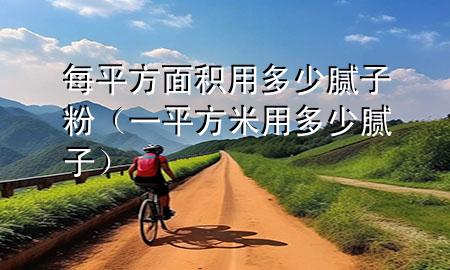 每平方面積用多少膩子粉（一平方米用多少膩子）