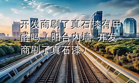 開發(fā)商刷了真石漆有甲醛嗎（陽臺內(nèi)墻,開發(fā)商刷了真石漆）