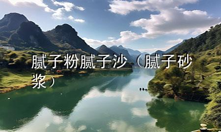 膩子粉膩子沙（膩子砂漿）