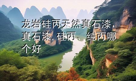 龍巖硅丙天然真石漆，真石漆,硅丙、純丙哪個好