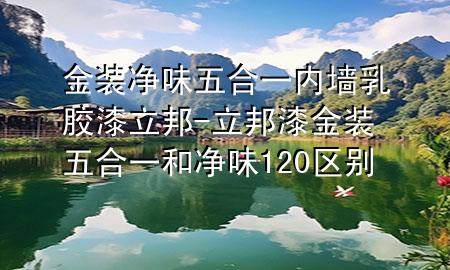 金裝凈味五合一內(nèi)墻乳膠漆立邦-立邦漆金裝五合一和凈味120區(qū)別