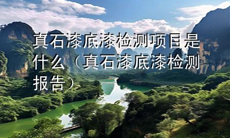 真石漆底漆檢測(cè)項(xiàng)目是什么（真石漆底漆檢測(cè)報(bào)告）