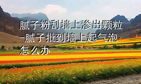 膩?zhàn)臃酃螇ι蠞B出顆粒-膩?zhàn)优綁ι掀饸馀菰趺崔k