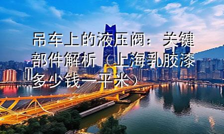 吊車上的液壓閥：關(guān)鍵部件解析（上海乳膠漆多少錢一平米）